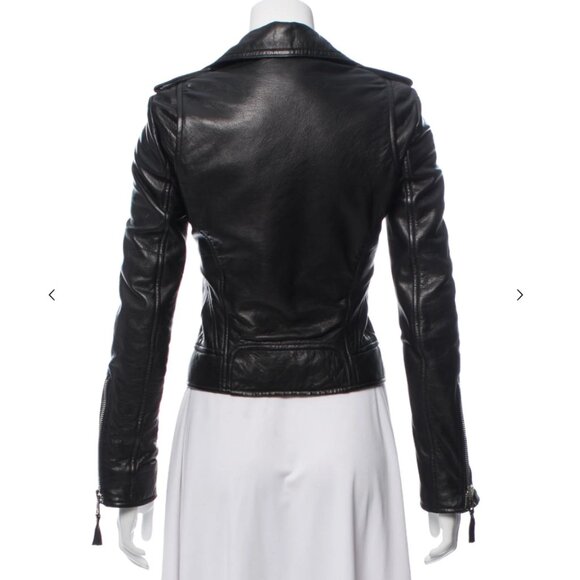 Balenciaga Lamb Leather Moto Jacket w/ Tags Size: S | US4, FR36 - Picture 2 of 4